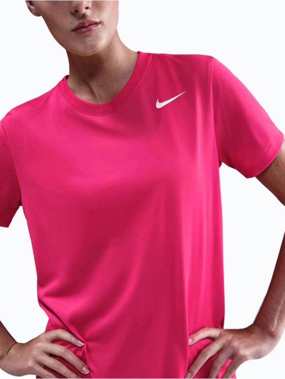 NWT Nike Women's training T-shirt Nike Dri-Fit rush pink/white